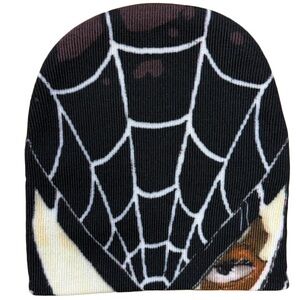 Black Spidermaneee Beanieee